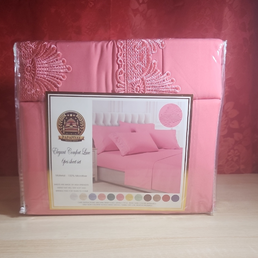 Papaya Elegant Pink Sheet Set